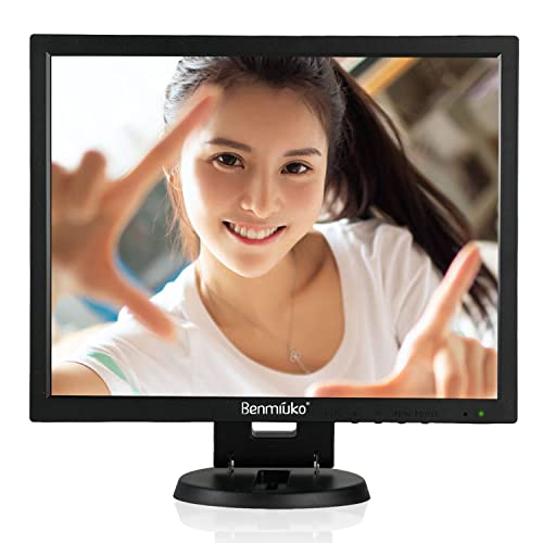 14インチ 小型液晶モニター防犯カメラ用モニター 倉庫コンビニ CCTV監視ディスプレイ 多機能 HDMI AV VGA BNC USB 入力 1024x768の解像度のLCD スクリーン 日本語表示付き