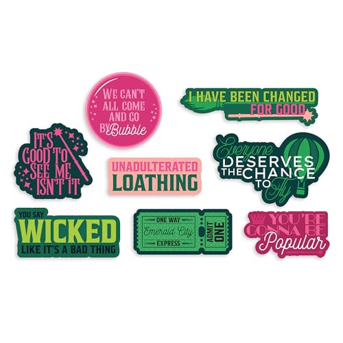 Steel Mill & Co. Set of 8 Wicked Inspired Stickers