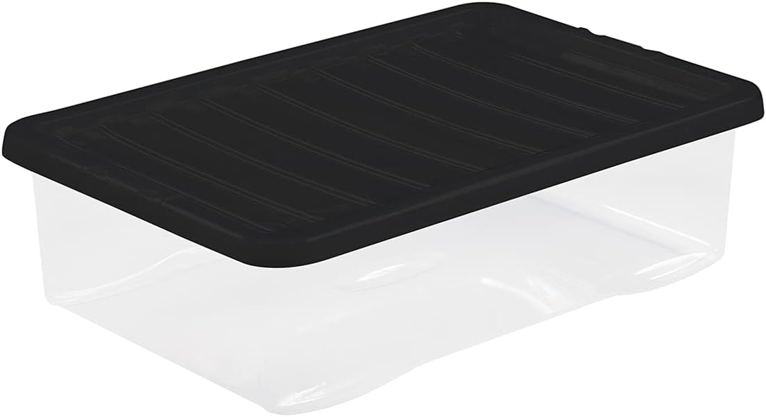 What More UK 32 Litre Crystal Storage Box and Lid Single Unit