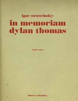 Unknown Binding In memoriam Dylan Thomas. Dirge-canons and song for tenor voice, string quartet and four trombones. [Score.] Book