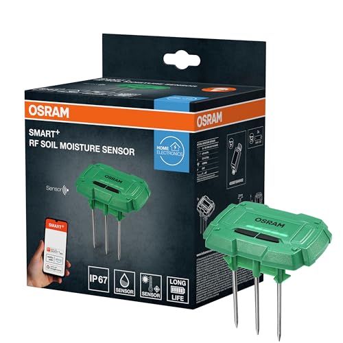 OSRAM SMART+ Moisture Sensor, Smarter Sensor für den Garten, misst die Bodenfeuchtigkeit für den Irrigation Controller