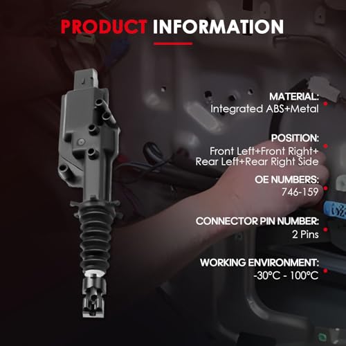 Image of cciyu Front /Rear Left /Right Side Door Lock Actuator, Fits for FORD for LINCOLN for MERCURY,F-150,F-250,F-350,Taurus,Sable,E-350 /E-450 /E-550 Super Duty,Marauder,Bronco and more 746-159 2PCS