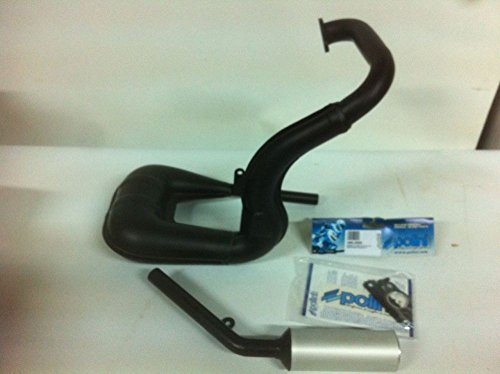 Marmitta Polini compatibile per Piaggio Vespa 50 Pk Xl Hp con espansione a bassa rumorosità