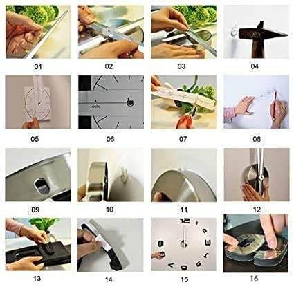 Yosoo Ultra-Silenzioso Orologio da Parete Effetto