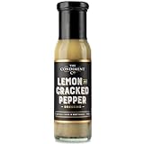 The Condiment Company Lemon & Cracked Peppercorn Dressing 240g - Zesty Lemon Pepper Salad Dressing, Ideal for Fresh Salads, Pasta & Condiments