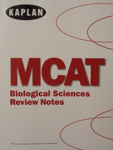 MCAT - Biological Sciences Review Notes: Kaplan Inc.: Amazon.com: Books