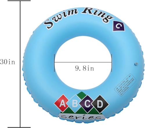 Image of Inflatable Swimming Rings Floater for Kids & Adult| Large Blow-Up Swim Circle Float for Summer Fun| Easy-to-Inflate Floating Tube for Pool Party, Lake, Beach (Multicolor 70 CM)- Pack of 1