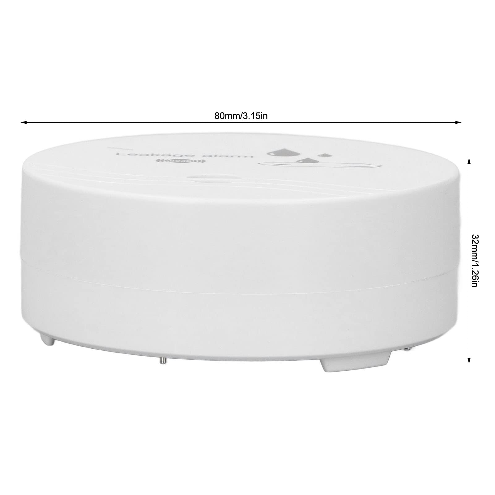 Czujnik Wycieku Wody w Płynie Alarm 100dB Głośny Brzęczyk Inteligentny Czujnik Gospodarstwa Domowego Przenośny Trwały Wykrywacz Wody do Domu Sklep łodzi Garaż Piwnica Magazyn