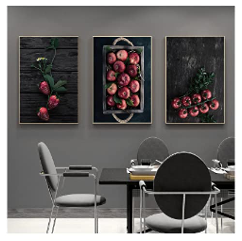 Toile tomate grenade fruits 60x80cm sans cadre décoration murale