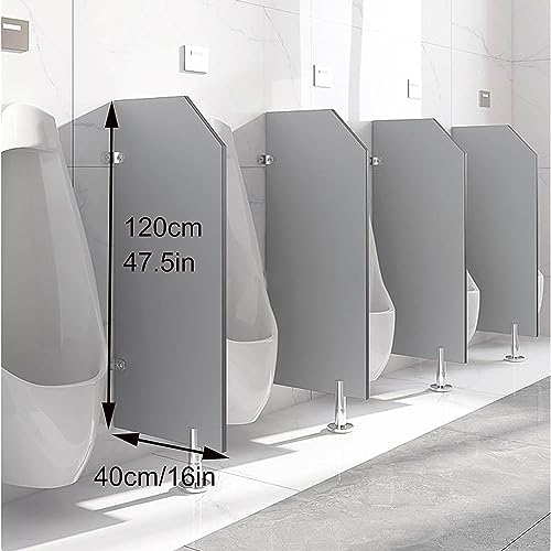 Mampara de urinario inoxidable con panel anticorrosión para comercio 3