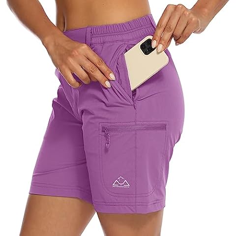 donhobo Women's Lightweight Quick Dry Cargo Shorts Cover