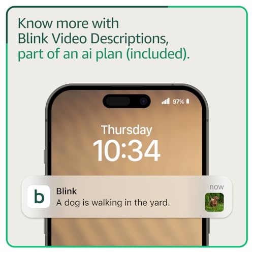 Image of Blink Video Doorbell with 1-year Basic ai plan - Head-to-toe HD view, two-year battery life, and simple setup. Sync Module Core included - System (Black)