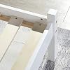 Lit Double 140x190 Cm IPOTIUS - Cadre Bois Massif Pin, Sommier Lattes, Style Scandinave
