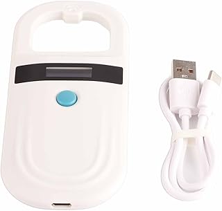 Leitor de Scanner de Microchip, Scanner de Identificação de Chip de Animal Recarregável Scanner de Microchip para Animais de Estimação