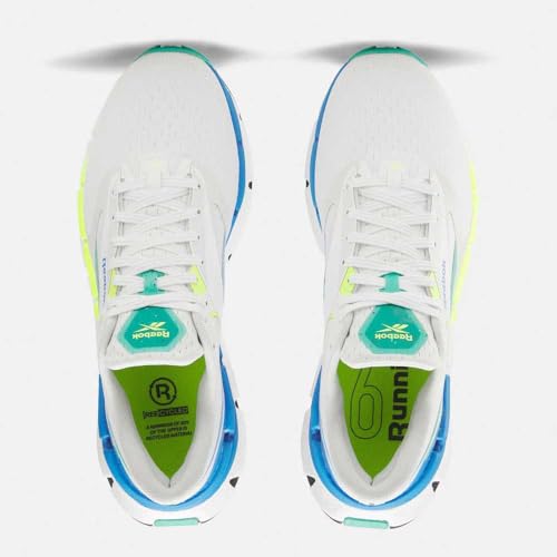 Reebok Floatzig Symmetros-Sneaker für Herren, White Unleashedgreen Kineblue, 42 EU – Ansicht 6