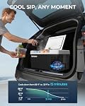EUHOMY 12 Réfrigérateur volt, 19 QT Refroidisseur électrique avec compresseur APP Commande, Frigidaire de voiture -4°F~68°F, Réfrigérateur portable 12/24V DC 110-240V AC, Congélateur portable pour camping, voyage, bateau