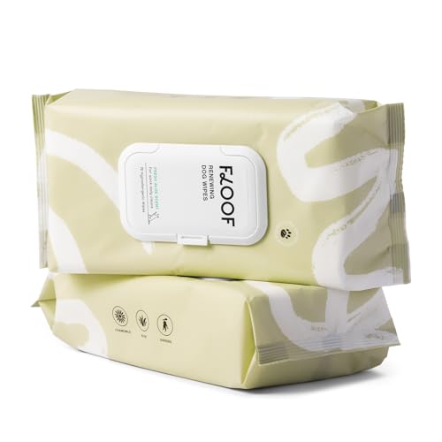 Hypoallergenic Renewing Dog Wipes Grooming Natural Fresh Aloe Wipes for Paws Face Skin Eyes Ears Butt Perfect for Puppy Adult Dogs Vet Dermatologist Formulated Extra Thick 144 Count