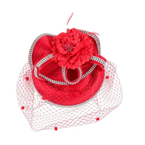 Bibi rouge en maille Healvian l'accessoire idéal de vos banquets