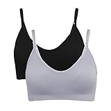 Modisch design】-- Der tiefe Ausschnitt verspricht einen attraktiven, modischen und dennoch sportlichen Look. Ein Sport-BH, der optimale Bewegungsfreiheit und schönes Design perfekt vereint.