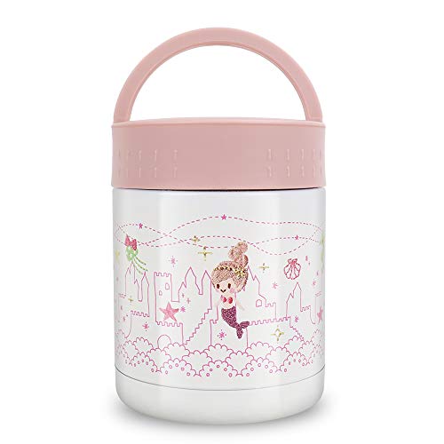 Kids Thermos Food Jar,13.5oz Soup Thermos for Hot Food,Leak Proof Vacuum Insulated Stainless