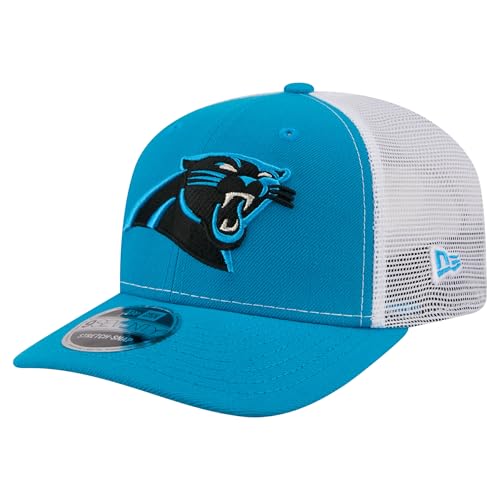 New Era Mens Blue Carolina Panthers 9SEVENTY Trucker Adjustable Hat