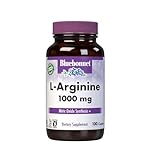 Bluebonnet L-Arginine 1000 mg Vitamin Capsules, 100 Count