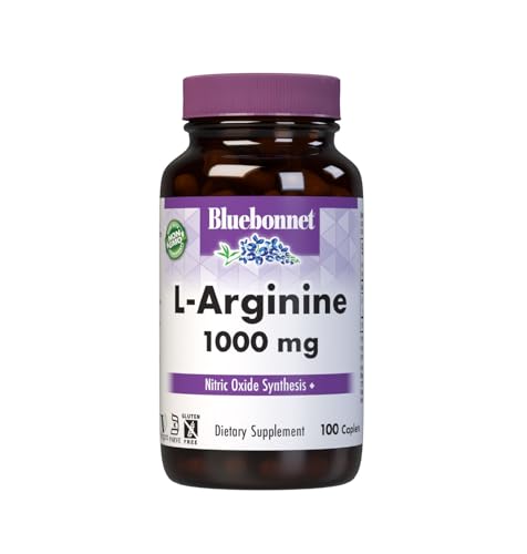 Bluebonnet LArginine 1000 Mg Vitamin Capsules, 100 Count