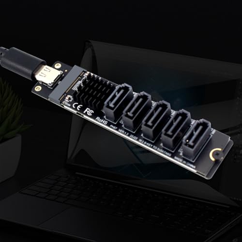 Adaptador Type-C a SATA3.0 para solucionar la falta de espacio y conectar 5 SSD 6