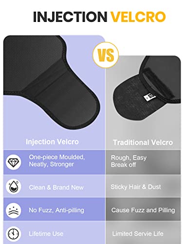 Fovbun Waist Trainer For Women & Men, Sweat Belt For Belly/Back/Lumbar Support, Stretchable Neoprene Sauna Tummy Control Workout Waist Trimmer, 55’’ Long Adjustable Straps, Slimming Body Shaper Black #TOP4
