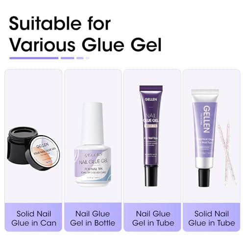 Image of Gellen Nail Glue Remover, Non Acetone Gentle Gel Glue Off, 2.71 Fl.Oz