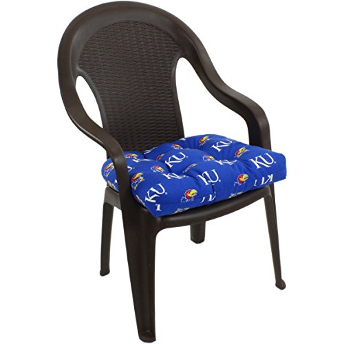 Image of College Covers Everything Comfy Kansas Jayhawks Indoor Outdoor Seat Cushion Patio D Cushion
