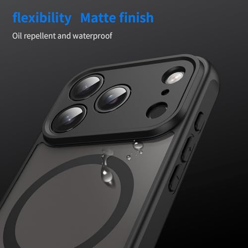 Image of Case Cover for iPhone 17 Pro (Frosted Black with MagSafe, iPhone 17 Pro)
