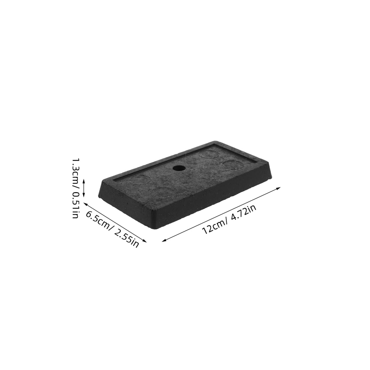 Bottom Weight Block for Garbage Can Trash Bin Anti-Tipping Accessory Rectangular Heavy Counterweight for Office Outdoor Indoor Wastebasket Stability