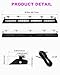 HLauto 6Z4J Emergency Dash Strobe Lights: 2x16.8 inch Purple White Safety Lights, 48 LED Flashing Warning Hazard Interior Windshield Visor Traffic Light Bar for Trucks, Construction Vehicles