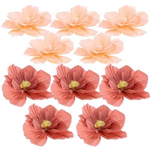 Flores de papel fáciles de montar para manualidades en casa 2