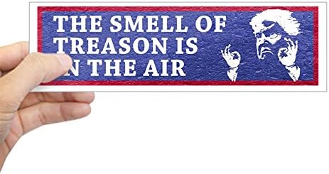 CafePress 'The Smell Of Treason Is In The Air' Bumper Sticker - 10x3 Inch, Vinyl Decal - View #2