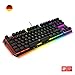 Produktbild DREVO BladeMaster TE Allmächtiger RGB Mechanische Gaming-Tastatur mit programmierbarer Genius-Knob, 88 Taste Deutsche Layout [Linearer Lautloser Gateron Roter Schalter]
