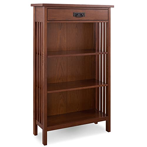 Leick Home 82262 Mission Mantel Height Bookcase with...