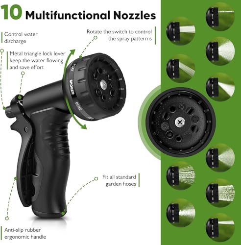 Image of CXEZSIK Garden Hose metal 100ft Lightweight, Non-Expanding, Leak-Proof Metal Connector, No-Knot No-Tangle, Easy to Store and Carry, Wear-Resistant, 3 /4GHT Flexible Water Hose for Yard, Outdoor | CXEZSIK Garden Hose 100ft metal hose