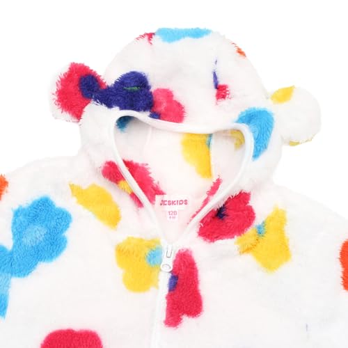 Image of Toddler Girls Boys Fleece Hoody Jacket Zip Up Teddy Coat Warm Winter Outwear