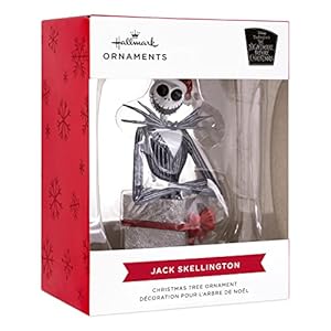Hallmark Disney Tim Burton's The Nightmare Before Christmas Jack Skellington in Present Christmas Ornament Hallmark Disney Tim Burtons The Nightmare Before Christmas Jack Skellington in Present Christmas Ornament
