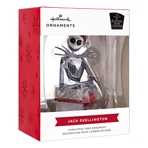 Hallmark-Disney-Tim-Burtons-The-Nightmare-Before-Christmas-Jack-Skellington-in-Present-Christmas-Ornament Hallmark Disney Tim Burtons The Nightmare Before Christmas Jack Skellington in Present Christmas Ornament