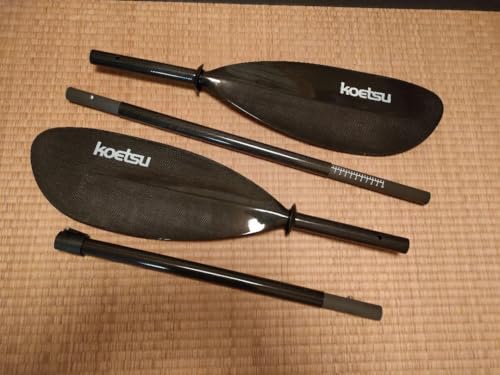 パックラフト パドル フルカーボン 4 ピース 軽量 880g カヤック