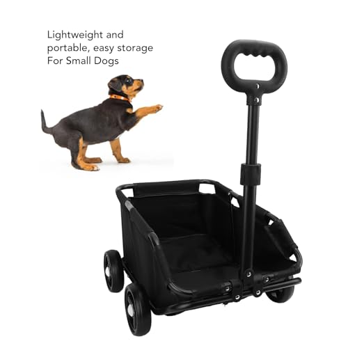 Carrinho de Cachorro Leve, Carrinho de Gato Confortável, Pano Oxford para Transporte de Cães de Gran