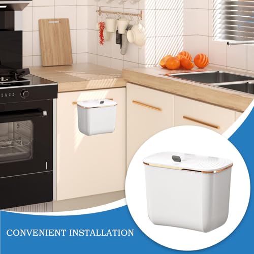 Cubo de basura colgar para evitar dolores de espalda papelera cocina bajo encimera 4