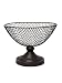 Hosley Wire Mesh Decorative Pedestal Basket/Bowl. Ideal Gift for Wedding, Bridal, and Use for Orbs, Spa, Aromatherapy, Reiki, Chakra, Votive Setting O6