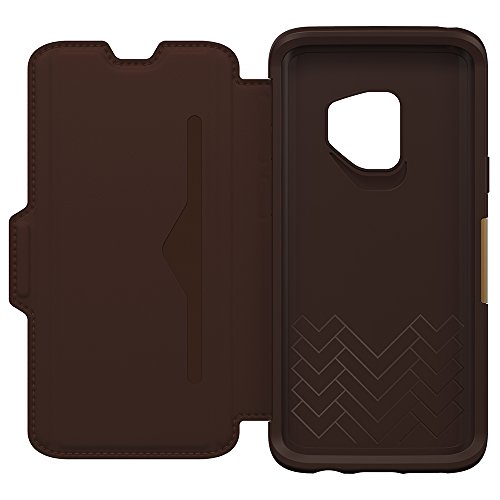 Otterbox Strada Series Case For Samsung Galaxy S9 - Retail Packaging - Espresso (Dark Brown/Worn Brown Leather) #TOP2