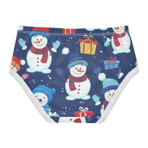 Winter Snowmen Snow Blue Toddler Underwear Floral 2t Cotton Girl Panties Cute Pattern Kids Briefs Undies2