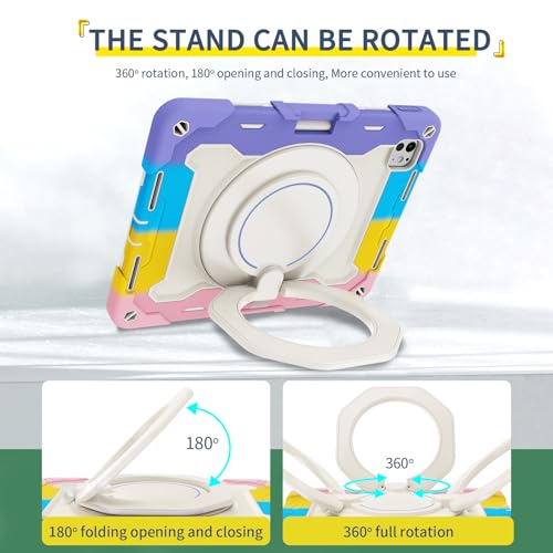 Funda iPad Pro 11 M5 M4 carcasa rígida protectora con soporte 360 4