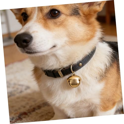 Clochettes pour animaux domestiques 30mm jaune, pack 100 grelots de croix pour collier chat chien